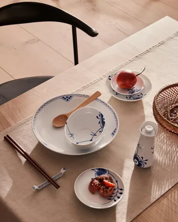 Blue Fluted Mega sauceboat with lid 0.33 L - White-blue - Royal Copenhagen