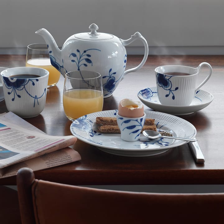 Blue Fluted Mega teacup with saucer, 25 cl Royal Copenhagen