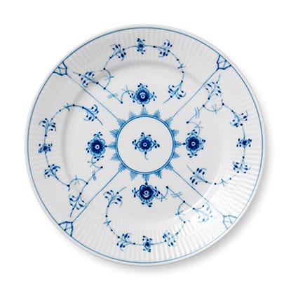 Blue Fluted Plain plate - Ø 22 cm - Royal Copenhagen