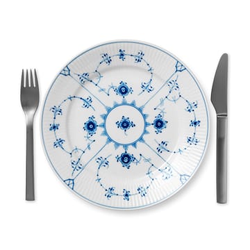 Blue Fluted Plain plate - Ø 22 cm - Royal Copenhagen
