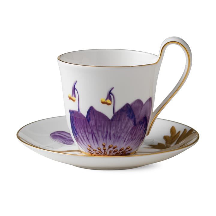 Flora cup and saucer - Pansy - Royal Copenhagen