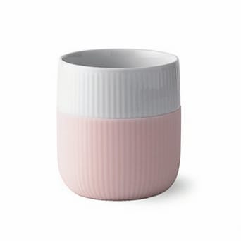 Fluted Contrast mug - dahlia rose (light pink) - Royal Copenhagen