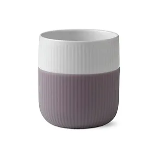 Fluted Contrast mug - heather (pink-purple) - Royal Copenhagen
