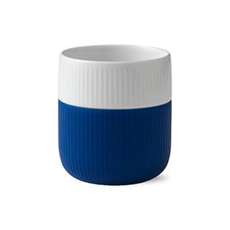 Fluted Contrast mug - mega blue (dark blue) - Royal Copenhagen