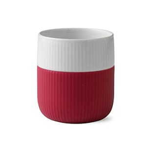 Fluted Contrast mug - raspberry (pink) - Royal Copenhagen