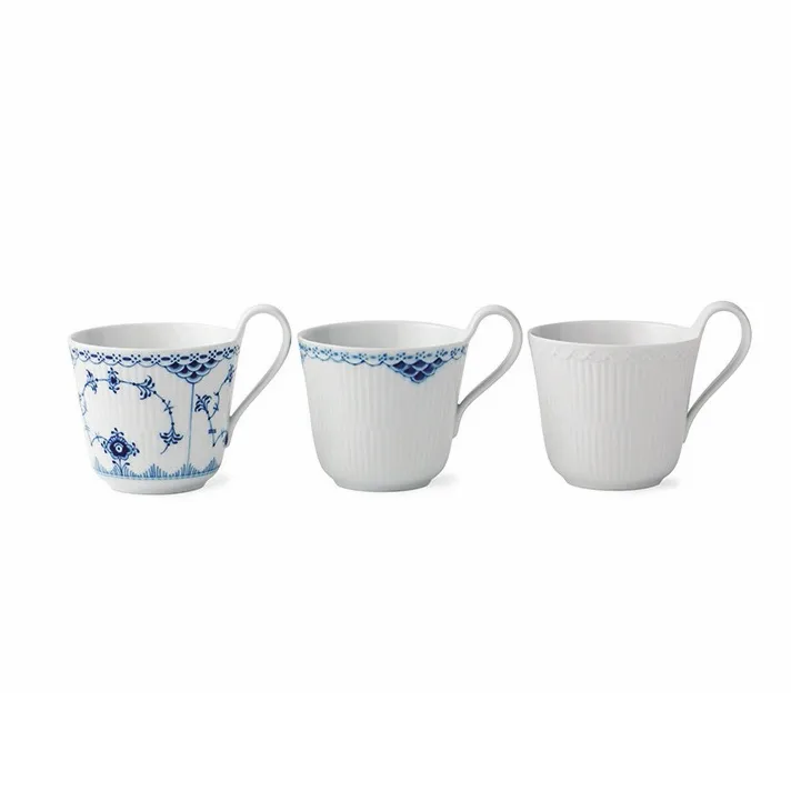 Gift set History Mix mugs lace 3-pack, 33 cl Royal Copenhagen