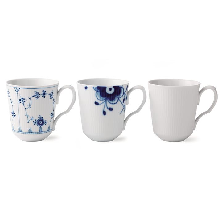 Gift set History Mix mugs with handle 3-pack, 37 cl Royal Copenhagen