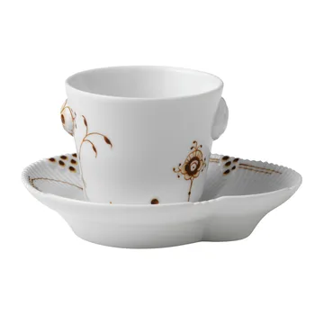 Multicoloured Elements mocca espresso cup and saucer - 10 cl - Royal Copenhagen