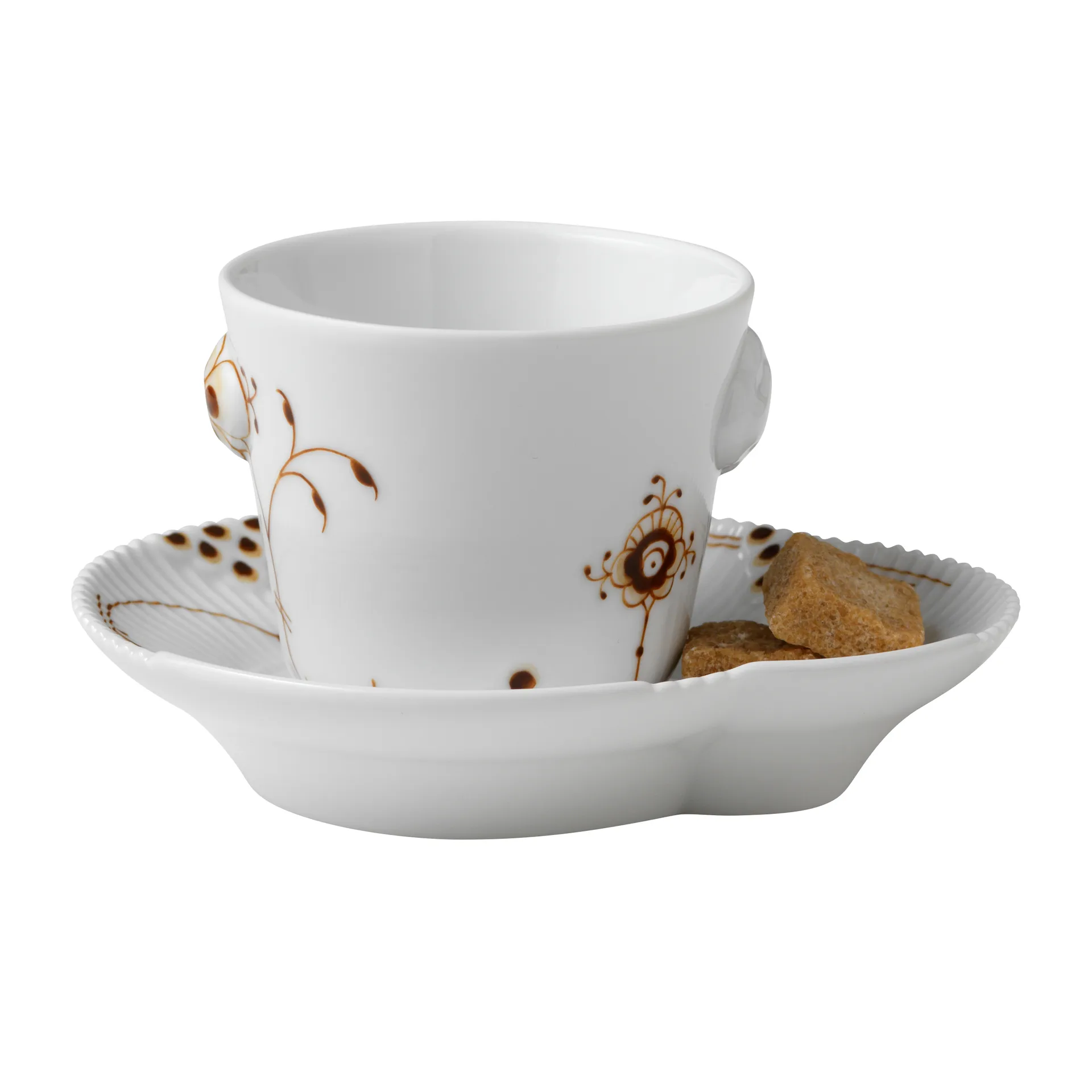 Multicoloured Elements mocca espresso cup and saucer, 10 cl Royal Copenhagen