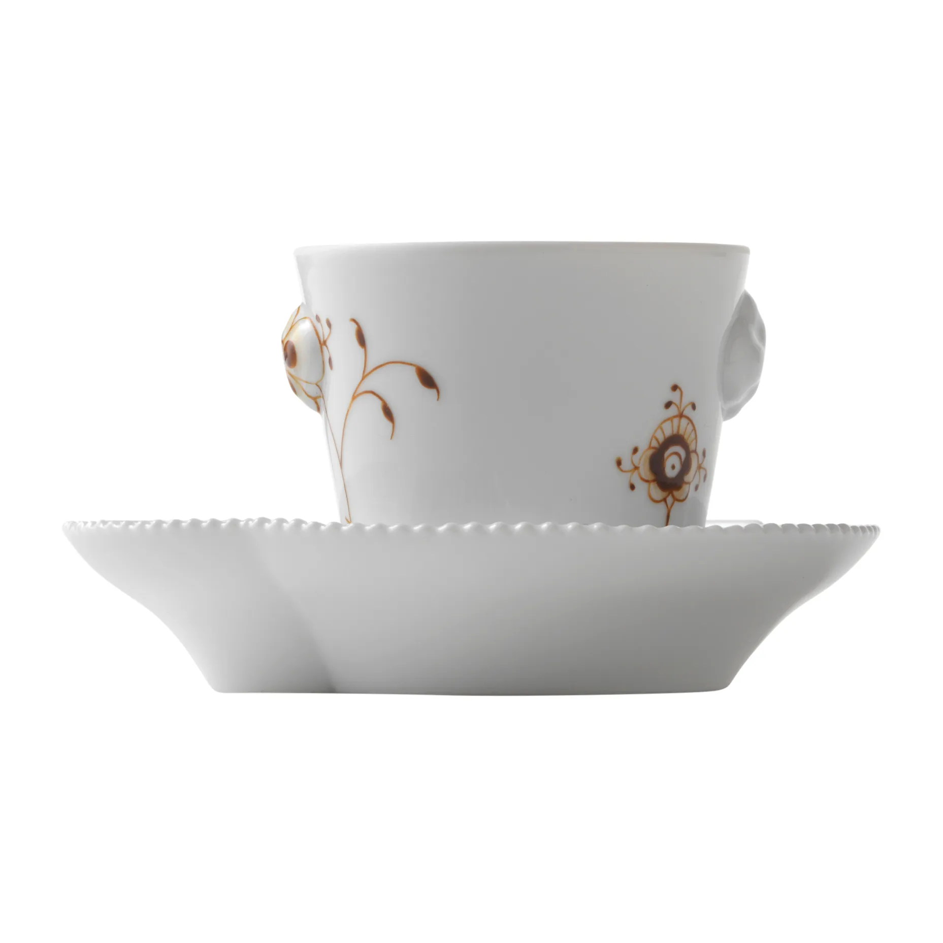 Multicoloured Elements mocca espresso cup and saucer, 10 cl Royal Copenhagen