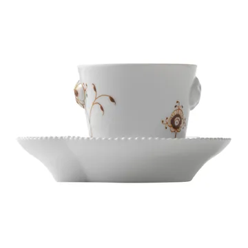 Multicoloured Elements mocca espresso cup and saucer - 10 cl - Royal Copenhagen