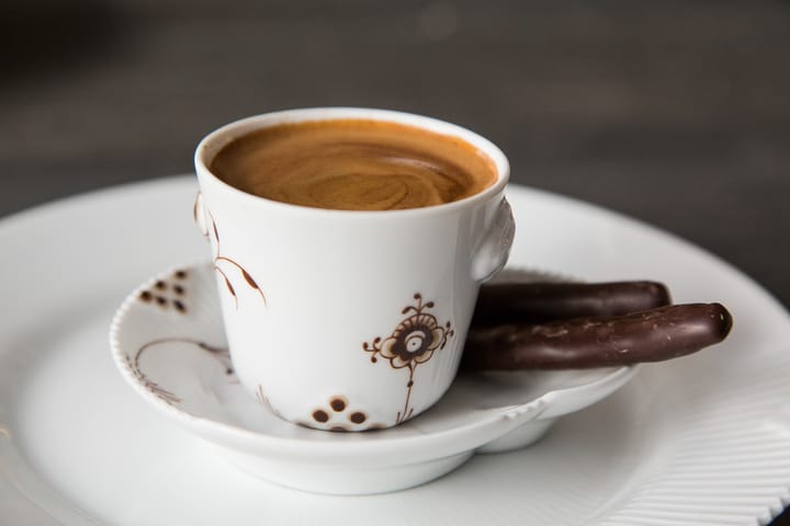 Multicoloured Elements mocca espresso cup and saucer - 10 cl - Royal Copenhagen