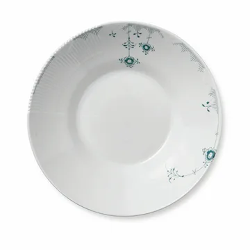 Multicoloured Elements sage green deep plate - 24.5 cm - Royal Copenhagen