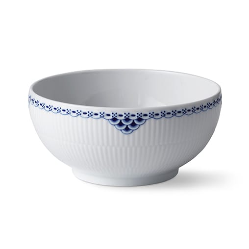 Princess bowl 18 cm - White-blue - Royal Copenhagen