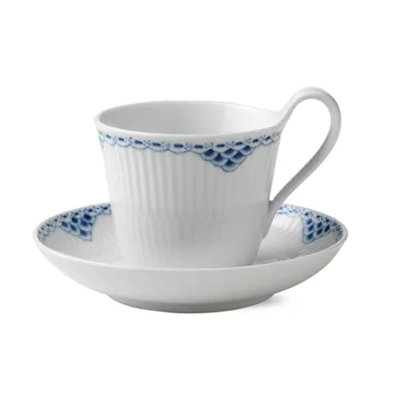 Princess cup with saucer - 25 cl-high handle - Royal Copenhagen
