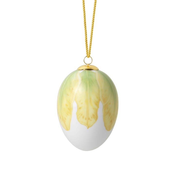 Royal Copenhagen Tulpan large Easter egg hanging 2023 - Yellow-green - Royal Copenhagen