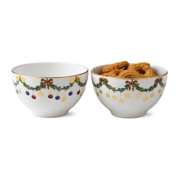 Star Fluted Christmas bowl 2-pack - 30 cl - Royal Copenhagen