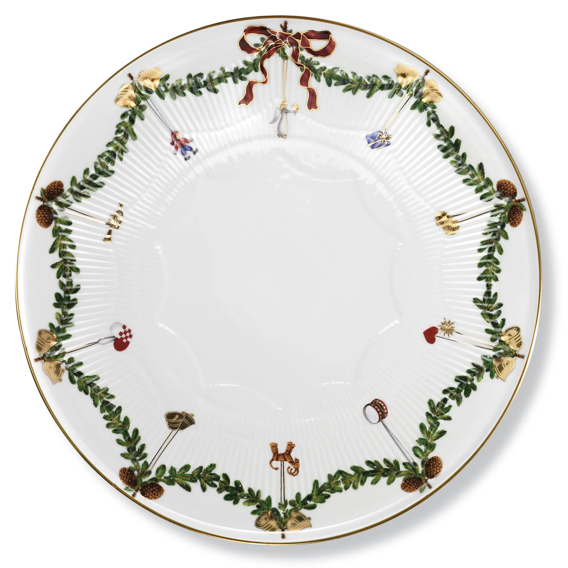 Star Fluted Christmas cake plate, Ø32 cm Royal Copenhagen