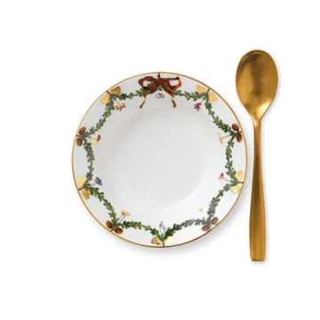 Star Fluted Christmas deep plate - Ø 17 cm - Royal Copenhagen