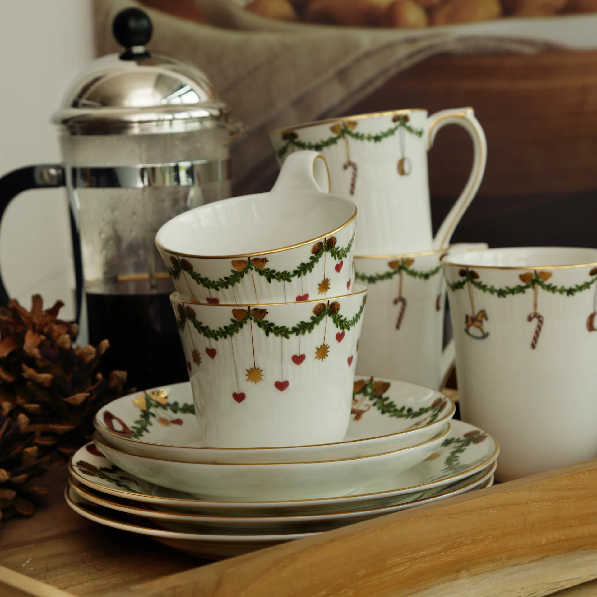 Star Fluted Christmas plate, Ø 19 cm Royal Copenhagen