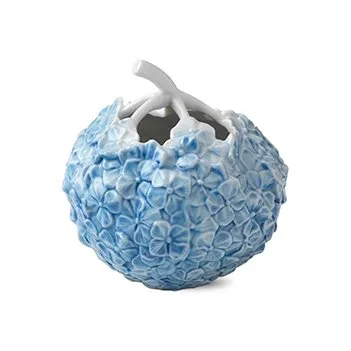 The art of giving flowers hydrangea vase, light blue Royal Copenhagen