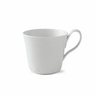 White Elements cup with high handle - 35 cl - Royal Copenhagen