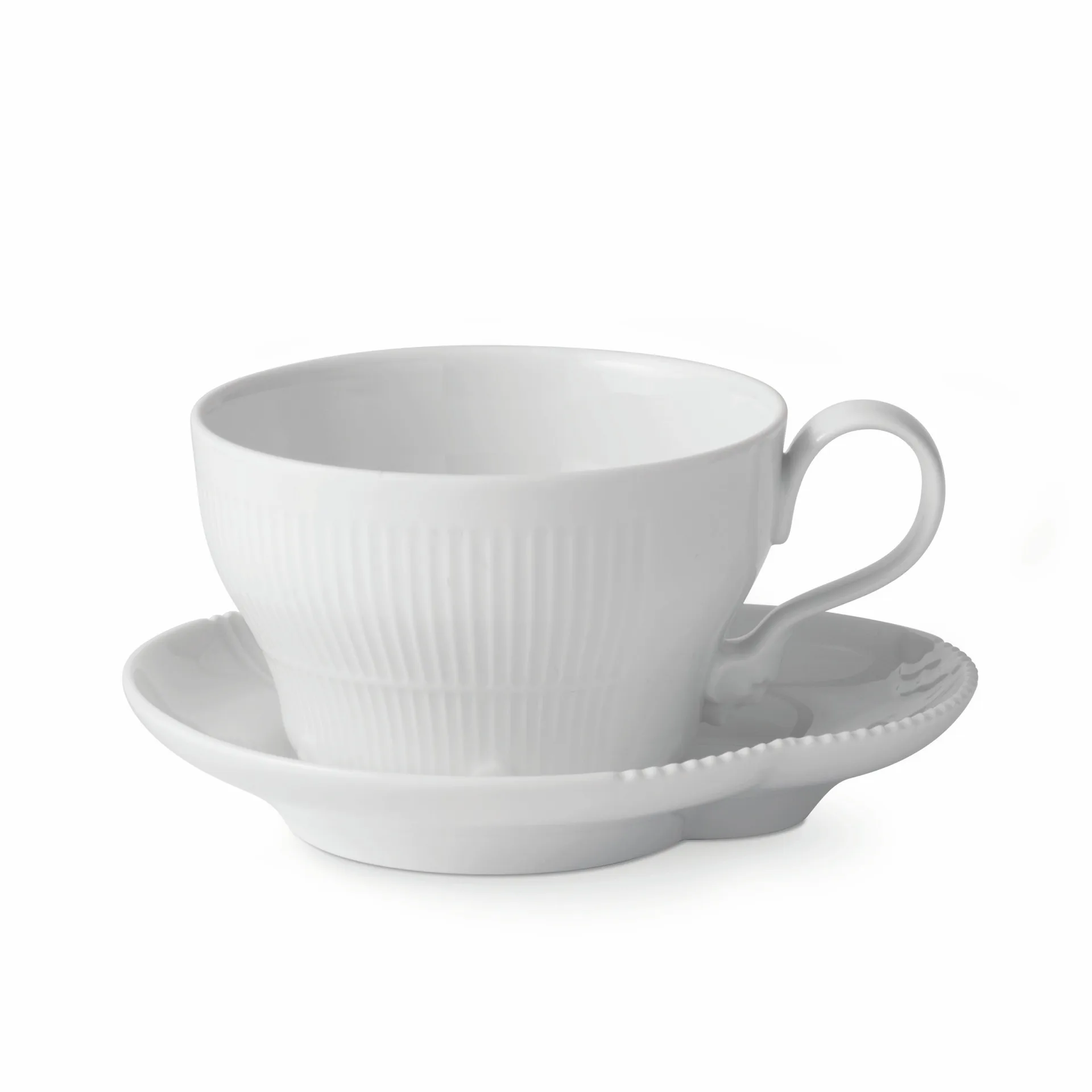 White Elements cup with saucer 26 cl, 26 cl Royal Copenhagen