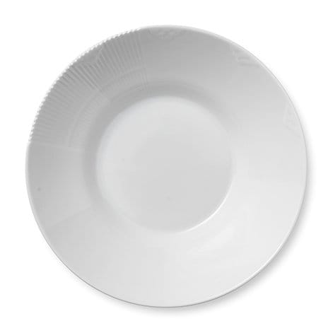 White Elements deep plate, Ø 25 cm Royal Copenhagen