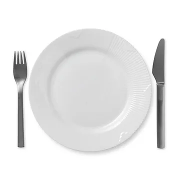 White Elements plate - Ø 22 cm - Royal Copenhagen