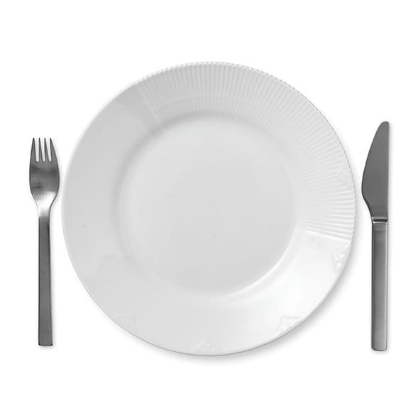 White Elements plate, Ø 26 cm Royal Copenhagen