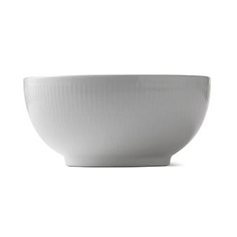 White Fluted bowl - Ø 18 cm - Royal Copenhagen