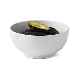 White Fluted bowl - Ø 18 cm - Royal Copenhagen
