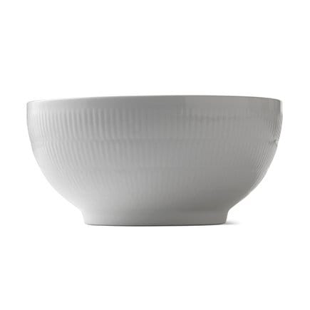 White Fluted bowl - Ø 24 cm - Royal Copenhagen