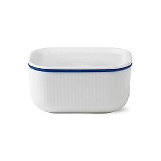 White Fluted butter jar, 6.8 cm Royal Copenhagen