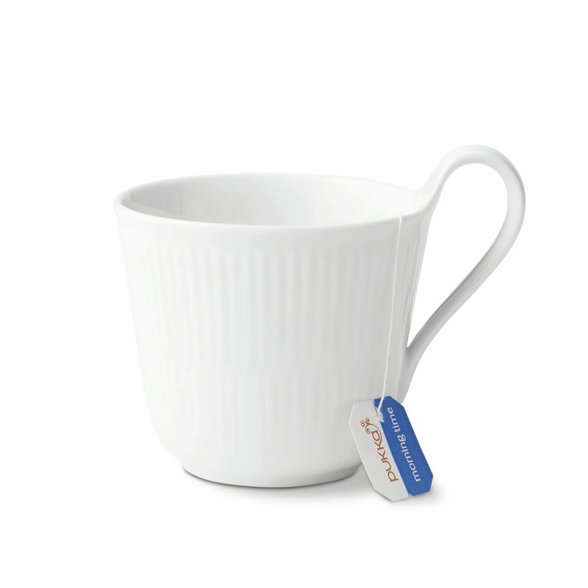 White Fluted cup with high handle, 33 cl Royal Copenhagen