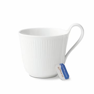 White Fluted cup with high handle - 33 cl - Royal Copenhagen