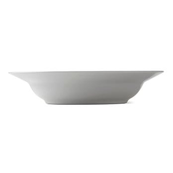 White Fluted deep plate 1, Ø 21 cm Royal Copenhagen