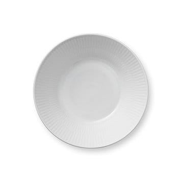 White Fluted deep plate 2, Ø 17 cm Royal Copenhagen