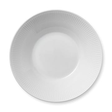 White Fluted deep plate 2 - Ø 24 cm - Royal Copenhagen