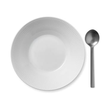 White Fluted deep plate 2 - Ø 24 cm - Royal Copenhagen