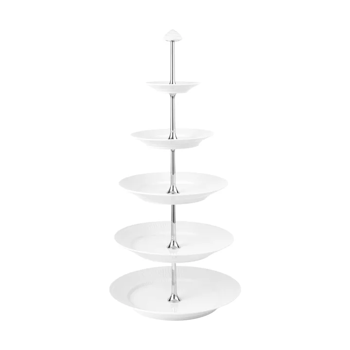 White Fluted dish with 5 tiers - White - Royal Copenhagen