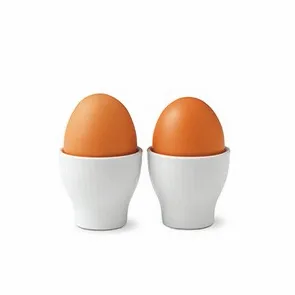 White Fluted egg cup 2-pack, 5 cm Royal Copenhagen
