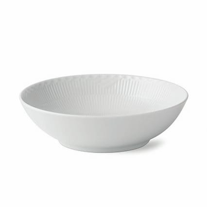 White Fluted Half Lace bowl - 1.1 l - Royal Copenhagen