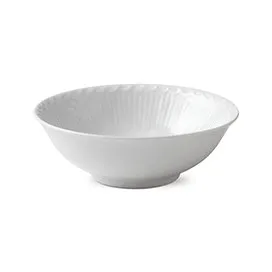 White Fluted Half Lace bowl, 35 cl Royal Copenhagen