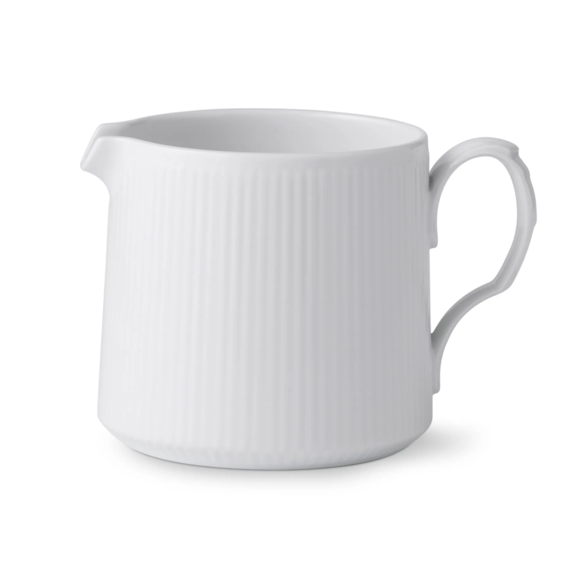 White Fluted Half Lace modern pot, 7 cl Royal Copenhagen