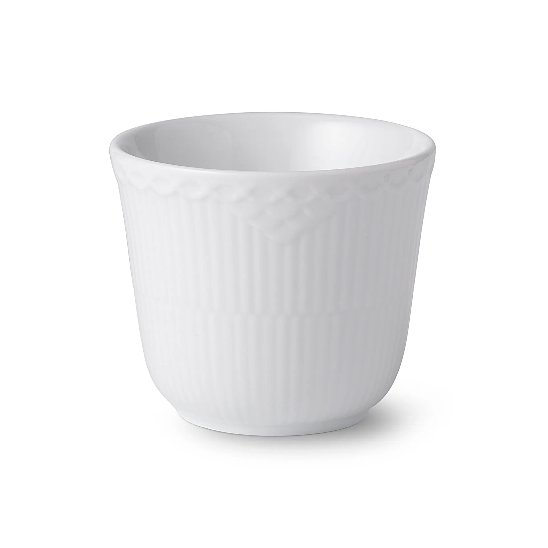 White Fluted Half Lace thermo cup, 26 cl Royal Copenhagen