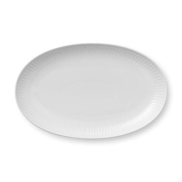 White Fluted oval dish - Ø 23 cm - Royal Copenhagen
