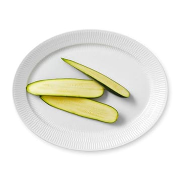 White Fluted oval dish - Ø 33 cm - Royal Copenhagen