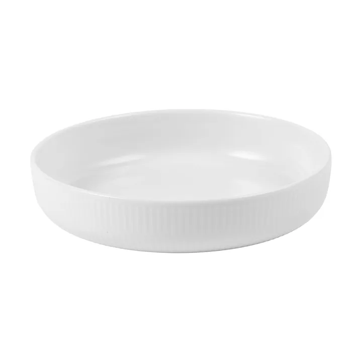 White Fluted oven dish Ø18.5 cm - White - Royal Copenhagen