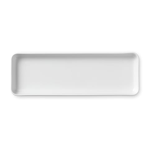 White Fluted rectangular dish - Ø 36 cm - Royal Copenhagen